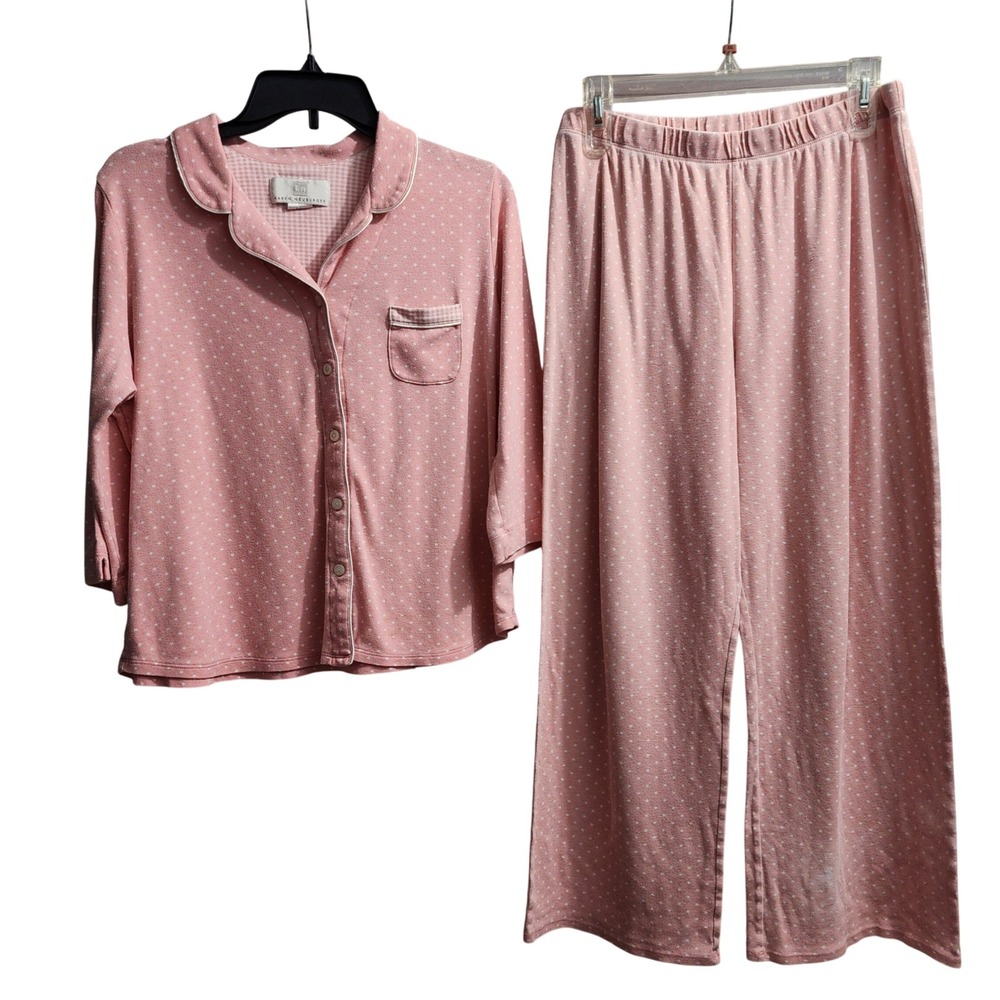 Karen Neuburger Pajamas top & bottoms Sleepwear Lounge‎ Wear Pink Polka Dot